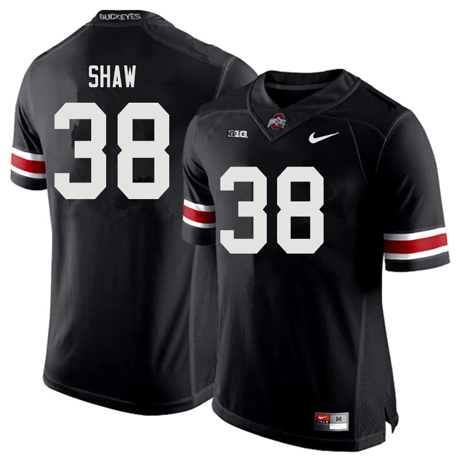 Bryson Shaw Ohio State Buckeyes Men's NCAA #38 Nike Black College Stitched Football Jersey GKB2756SO